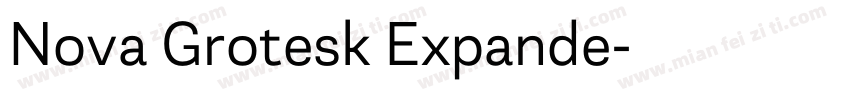 Nova Grotesk Expande字体转换